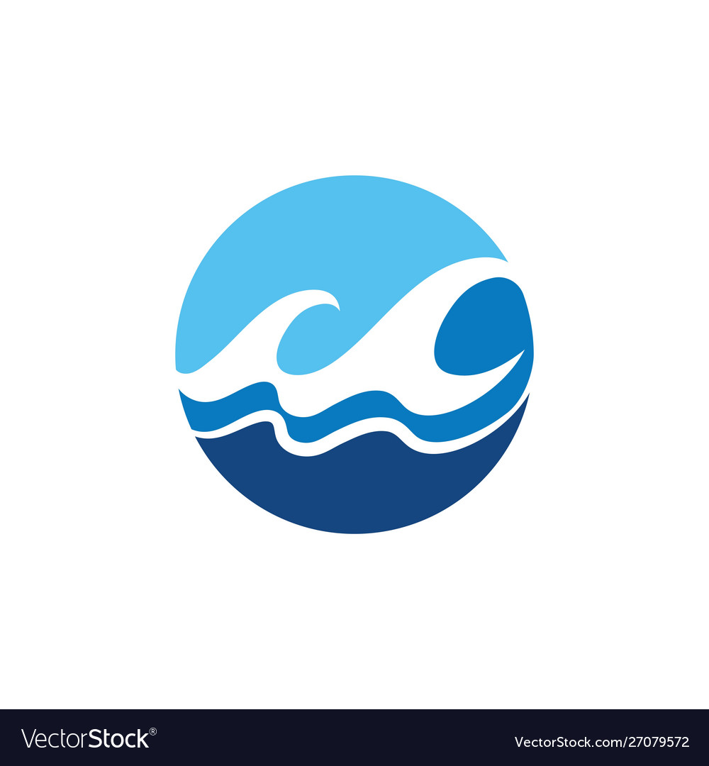 Water wave icon Royalty Free Vector Image - VectorStock