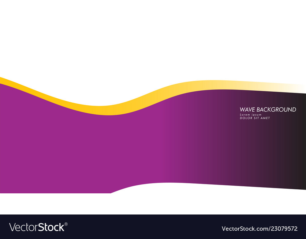 Wave background with purple and yellow color