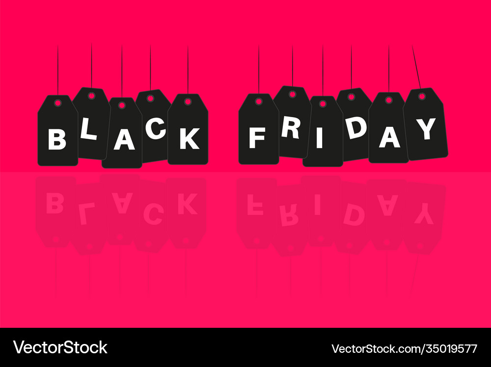 Black friday deals on a labels Royalty Free Vector Image