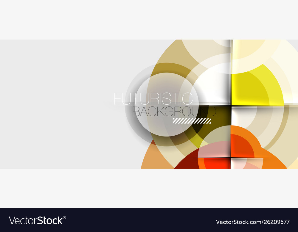 Circular geometrical design template Royalty Free Vector