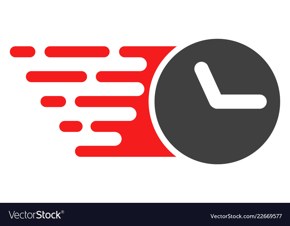 Clock with fast speed effect