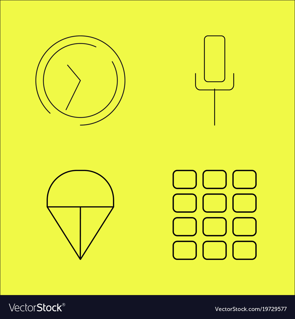 Essential linear icon set