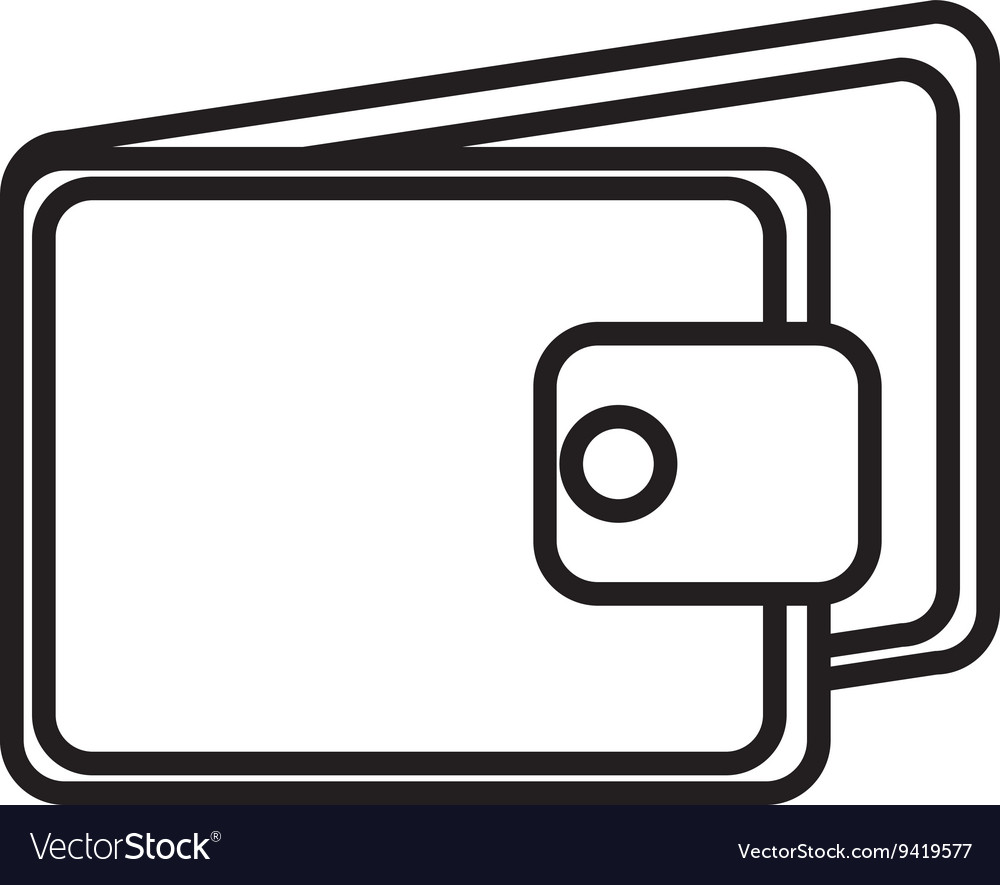 Man wallet with circle and square graphic