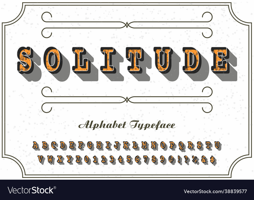 Old Style Alphabet & Font Set