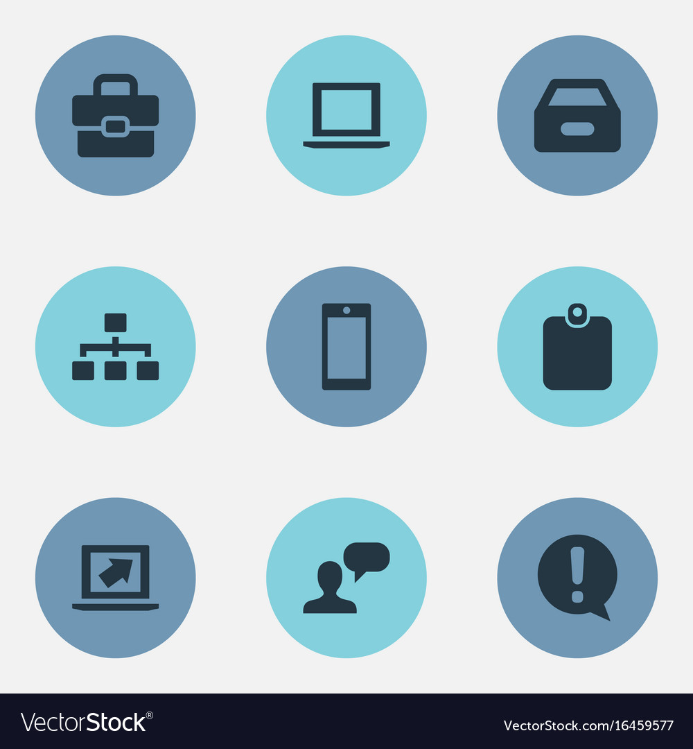 Set of simple job icons