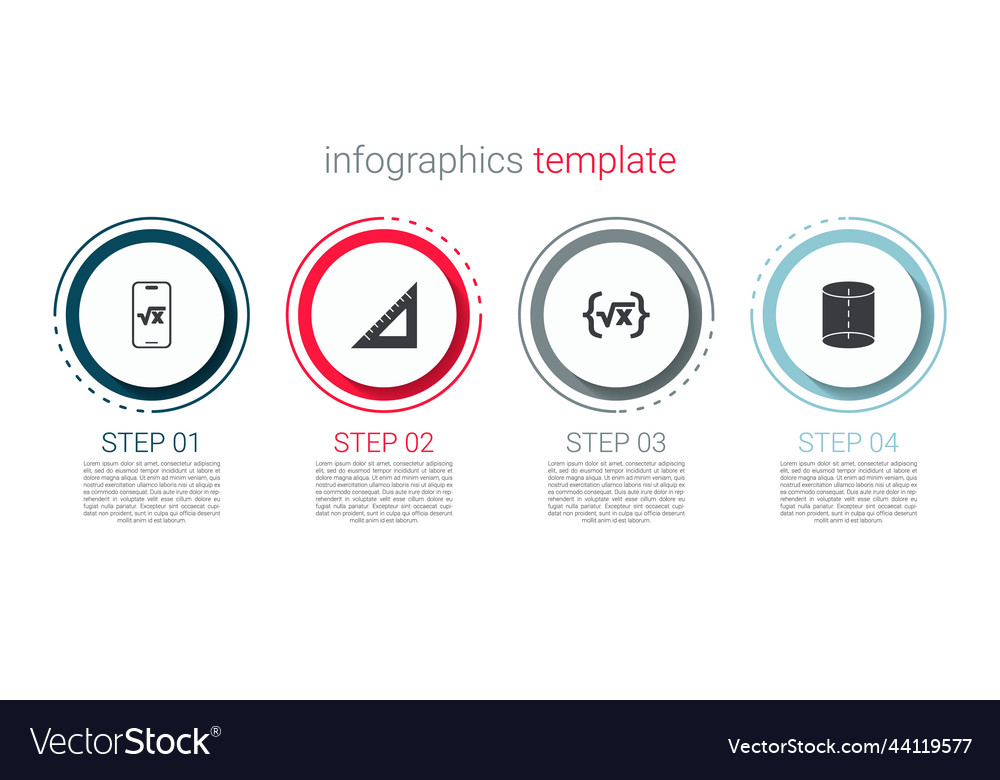 Set square root of x glyph triangular ruler vector image Set square root of x glyph triangular ruler