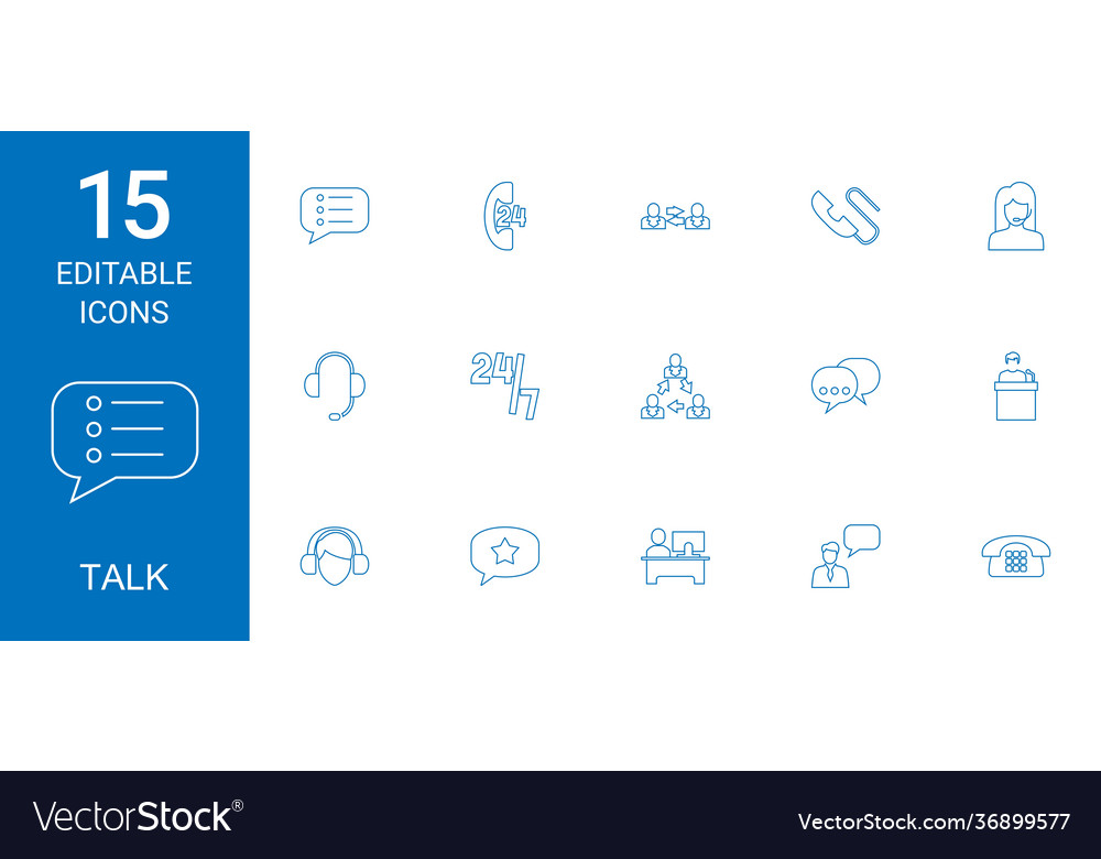 Talk icons