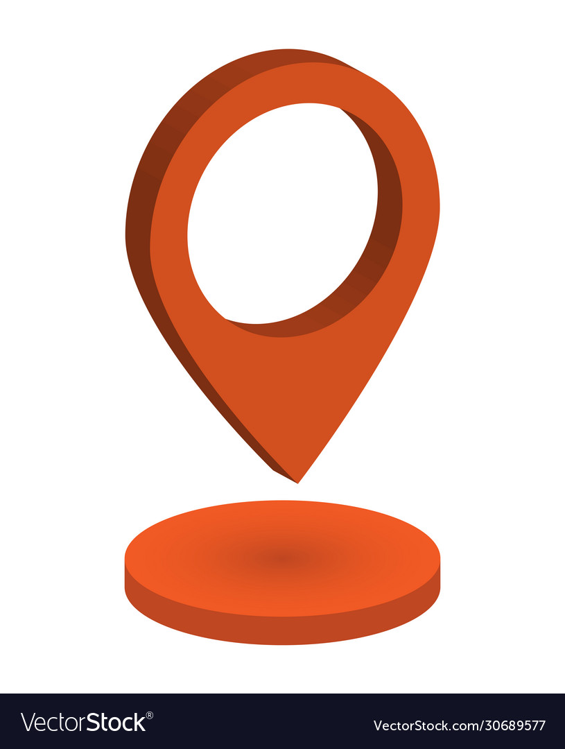 Volumetric pointer icon for map