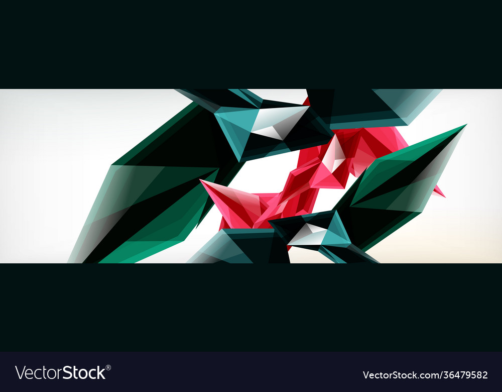 3d triangles and pyramids abstract vector image 3d triangles and pyramids abstract