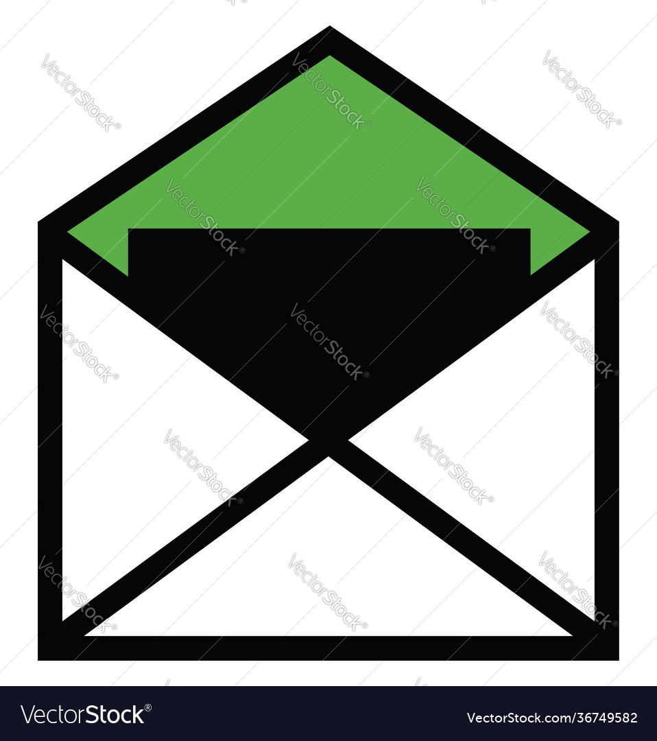 Business mail on a white background