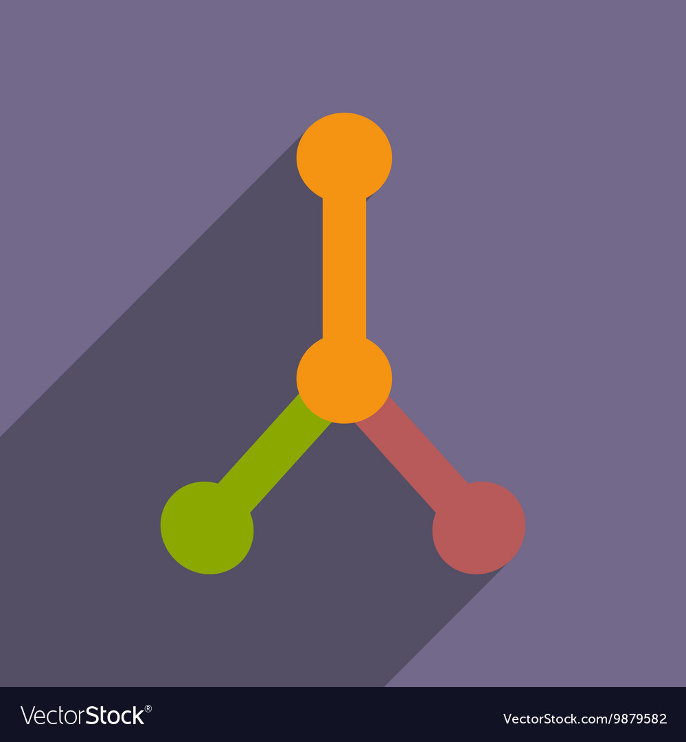 Flat with shadow icon and mobile application