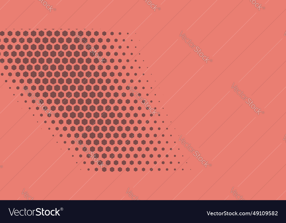 Geometric abstract hexagon two color background