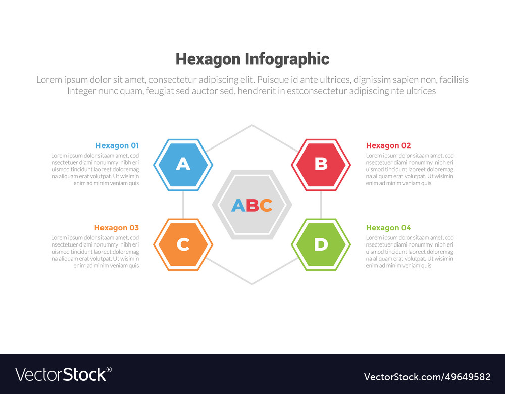 Hexagon or hexagonal honeycombs shape vector image Hexagon or hexagonal honeycombs shape