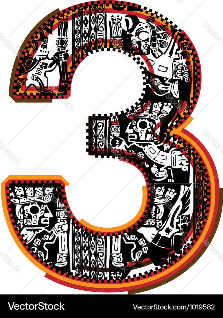 Incas font Royalty Free Vector Image - VectorStock