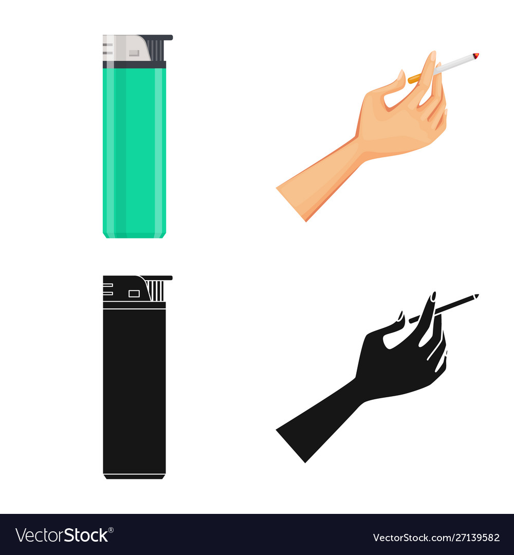 Isolated object refuse and stop sign set