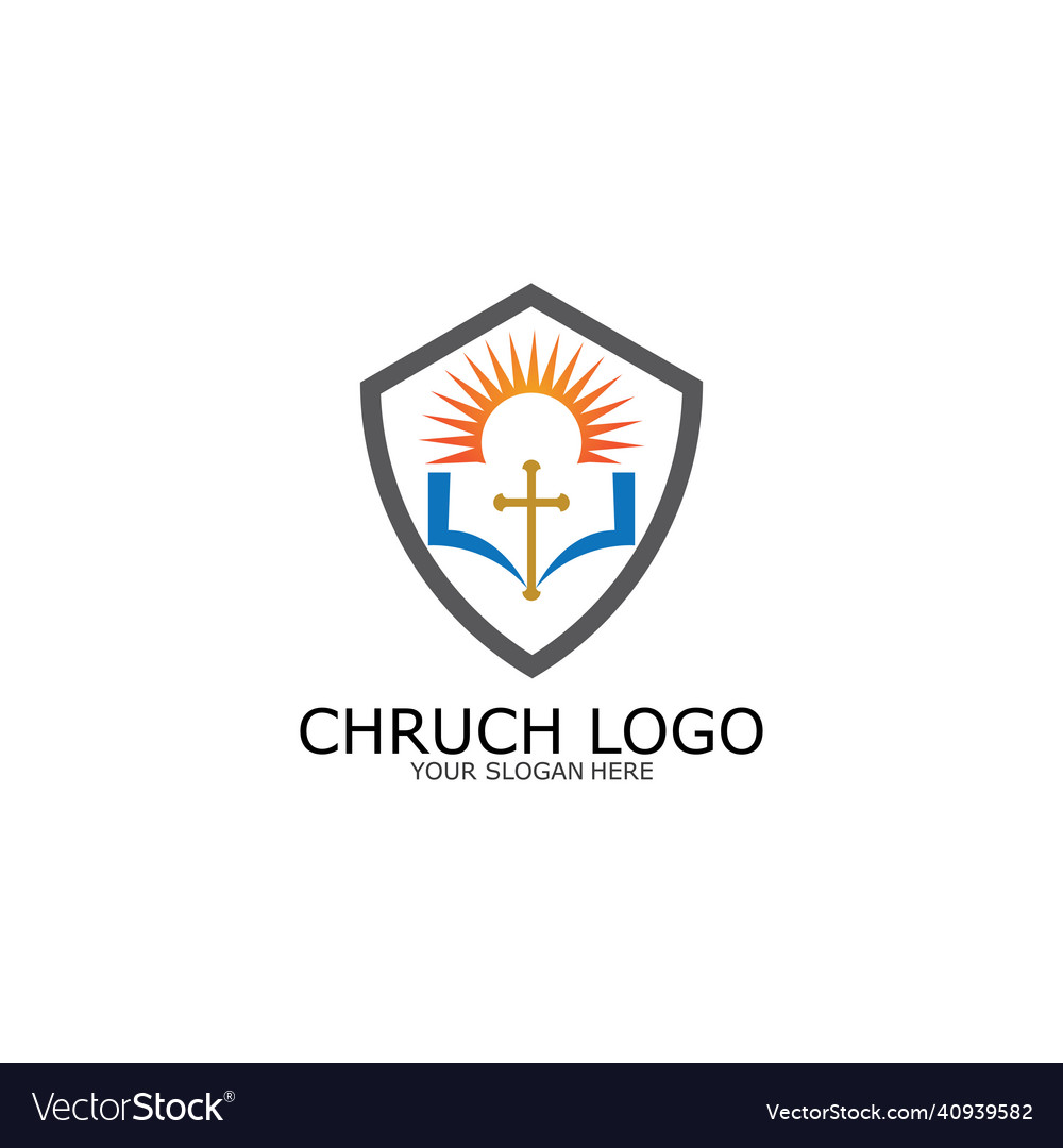 Logo churchchristian symbolthe bible