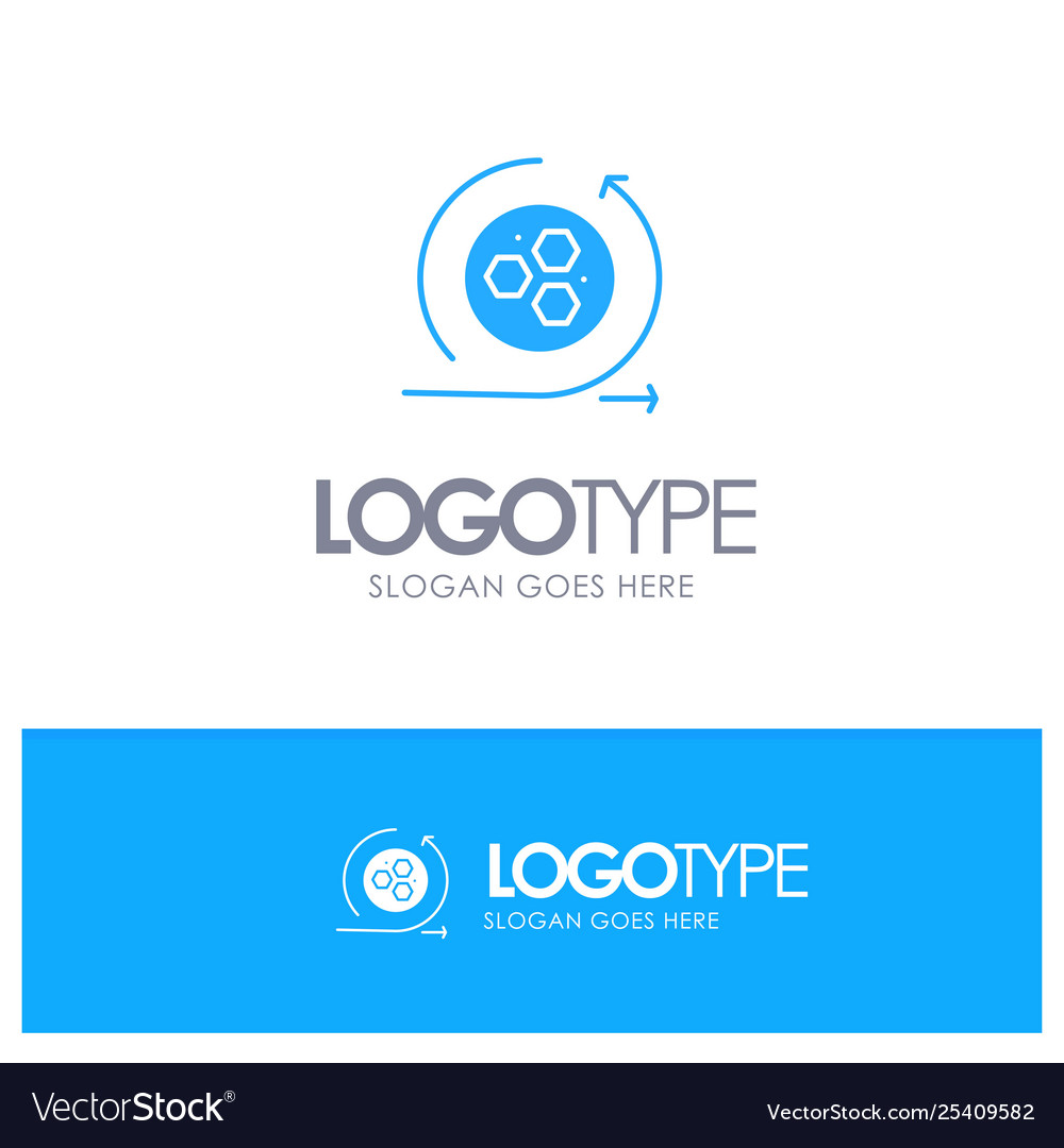 Modeling api science blue solid logo vector image Modeling api science blue solid logo