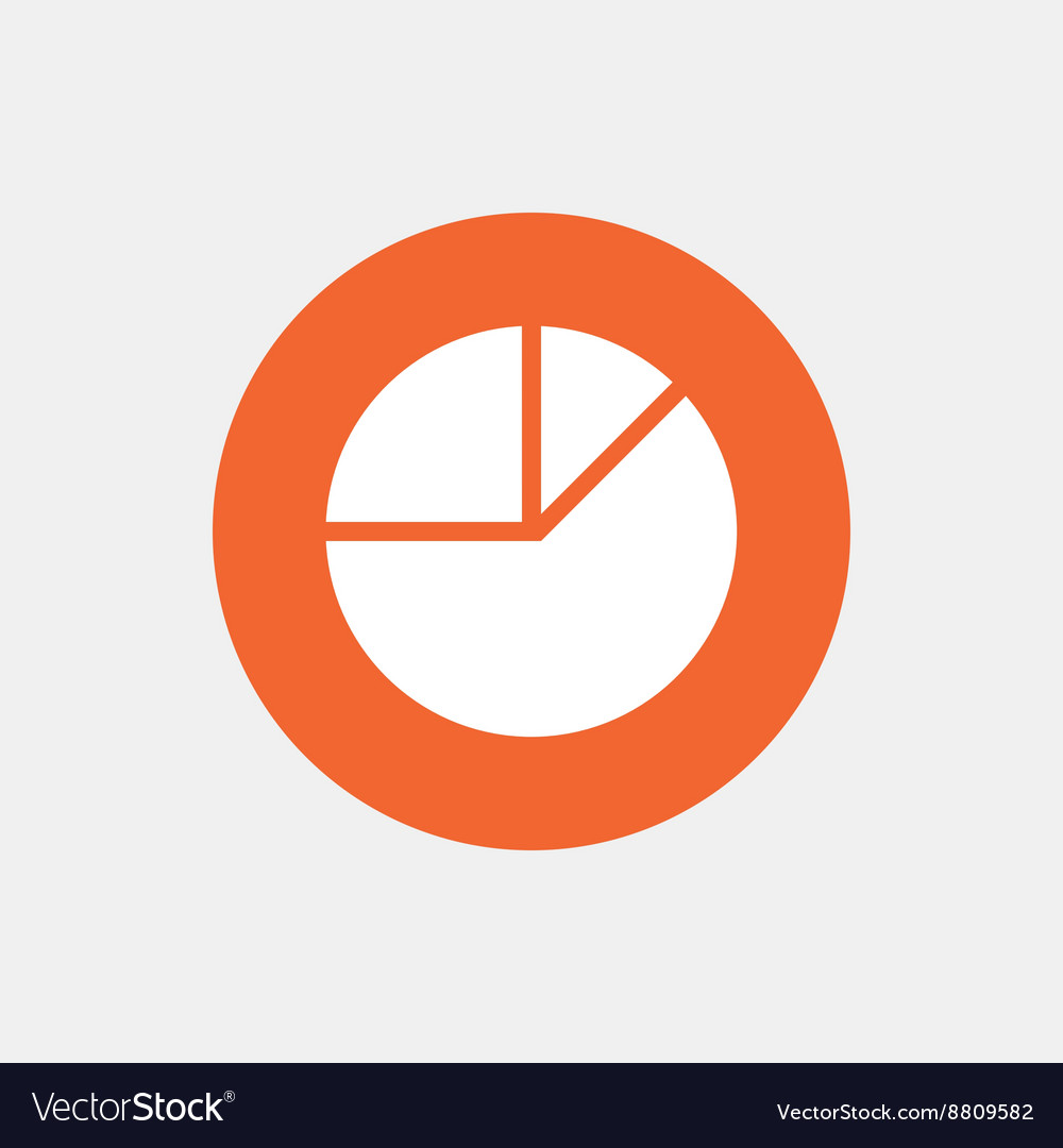 Pie chart graph sign icon diagram button