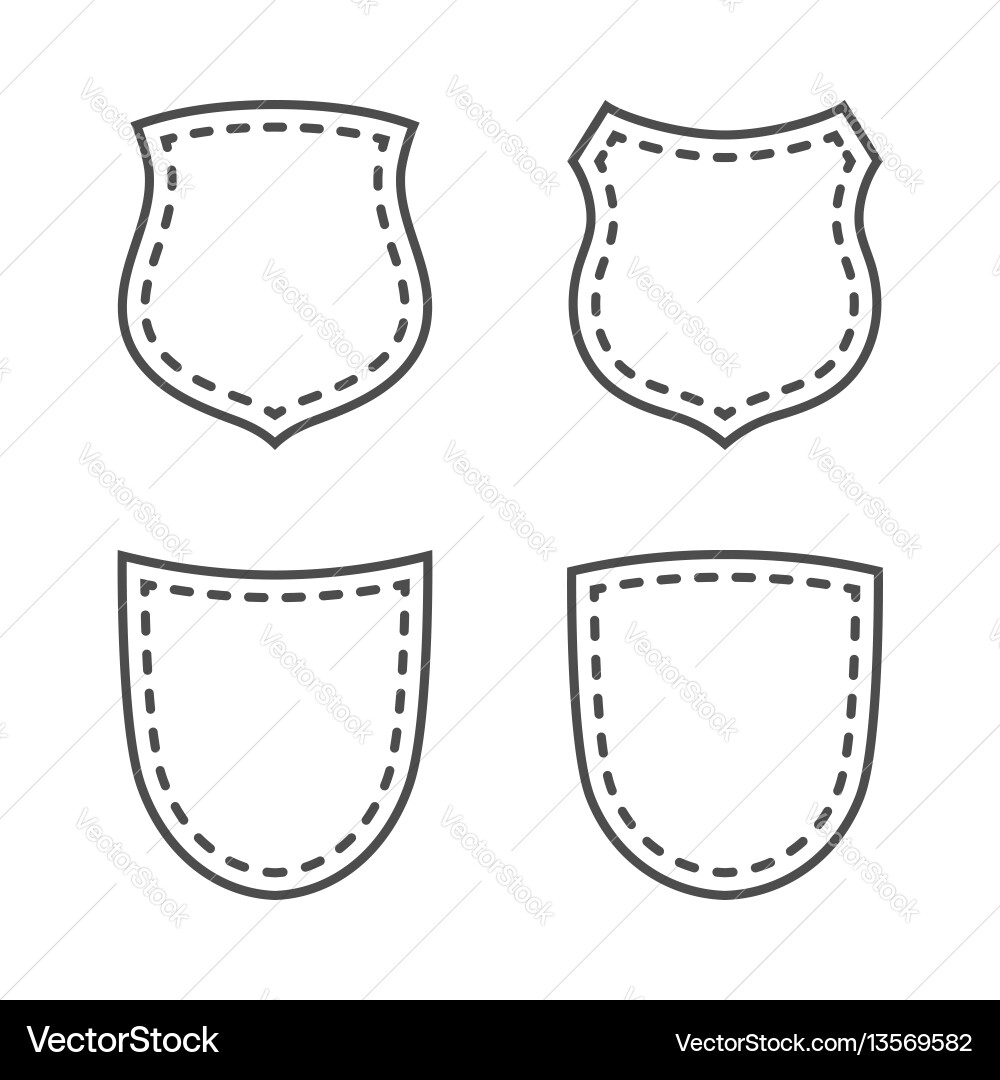 Shield icons set Royalty Free Vector Image - VectorStock