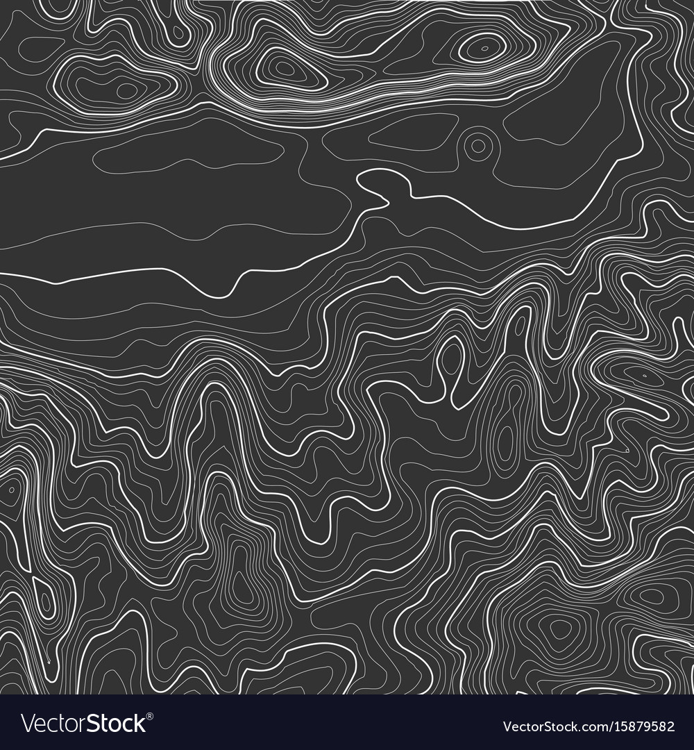 Topographic map background with space for copy Vector Image