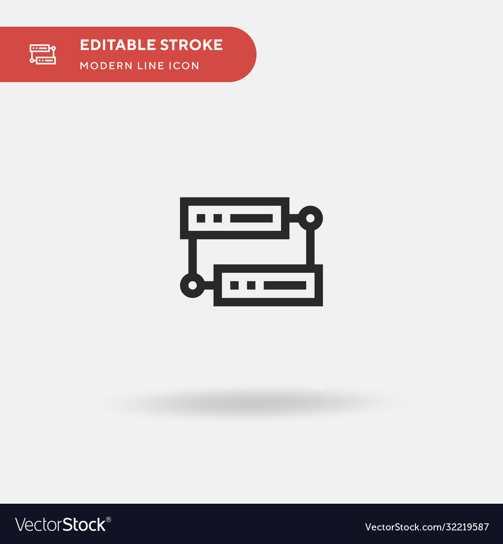 Database simple icon symbol