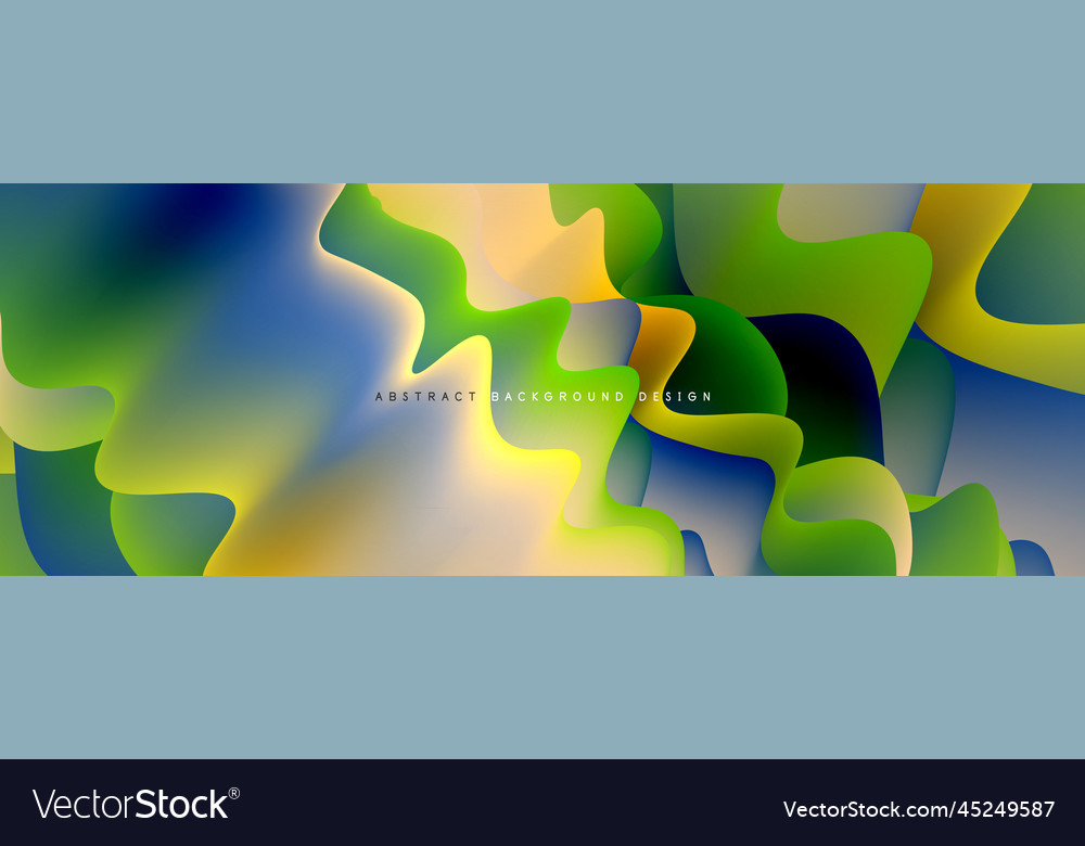 Dynamic liquid waves abstract background