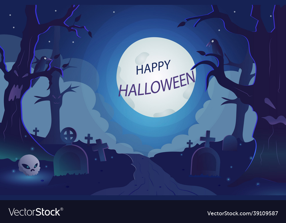 Gradient halloween background