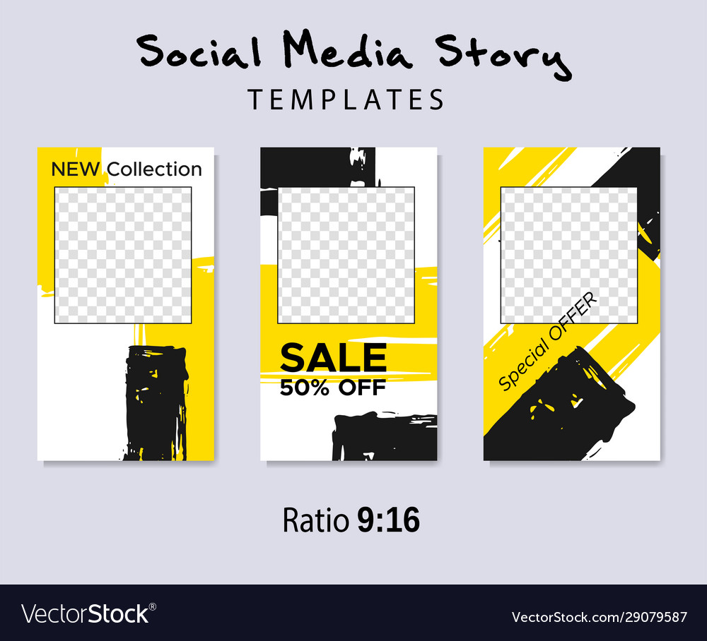 Grunge minimal shape template set design elements