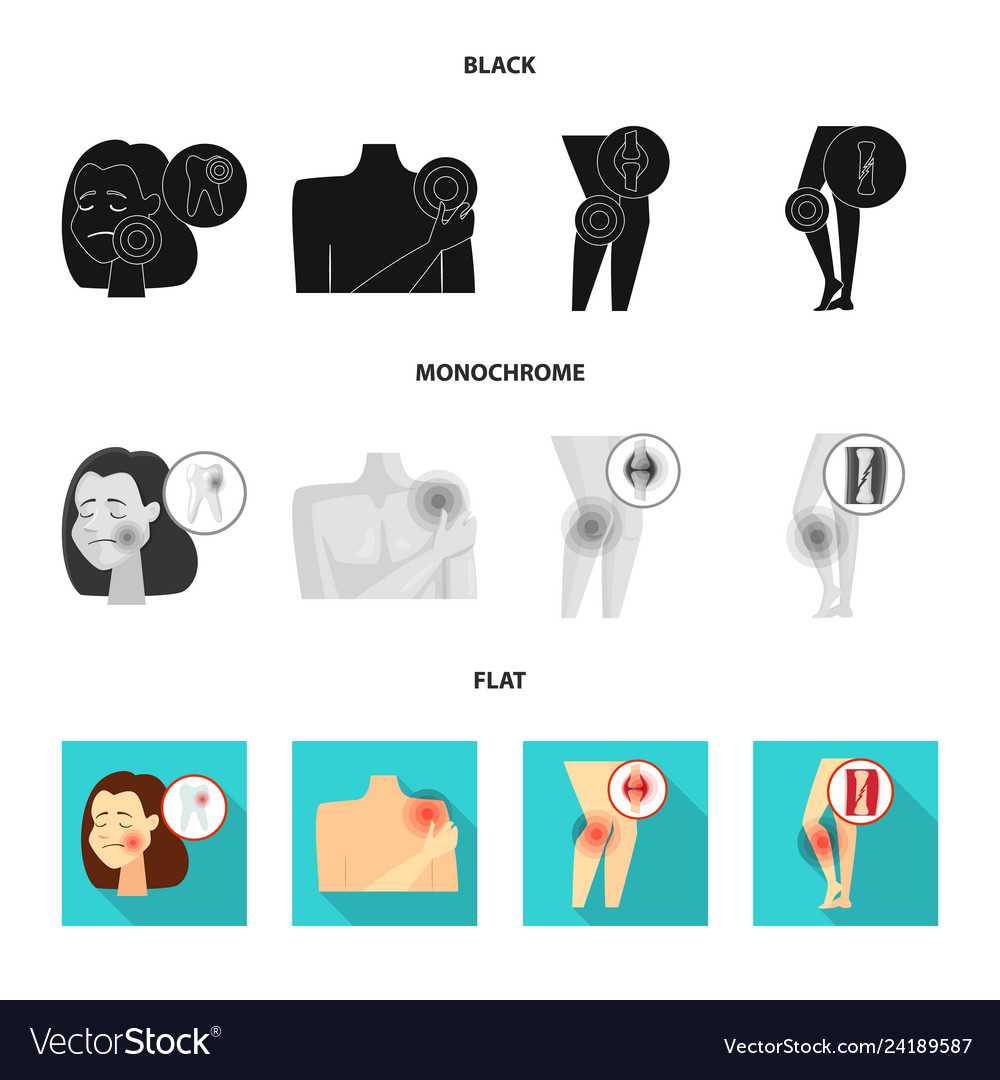 Isolated object of hospital and rendering icon vector image Isolated object of hospital and rendering icon
