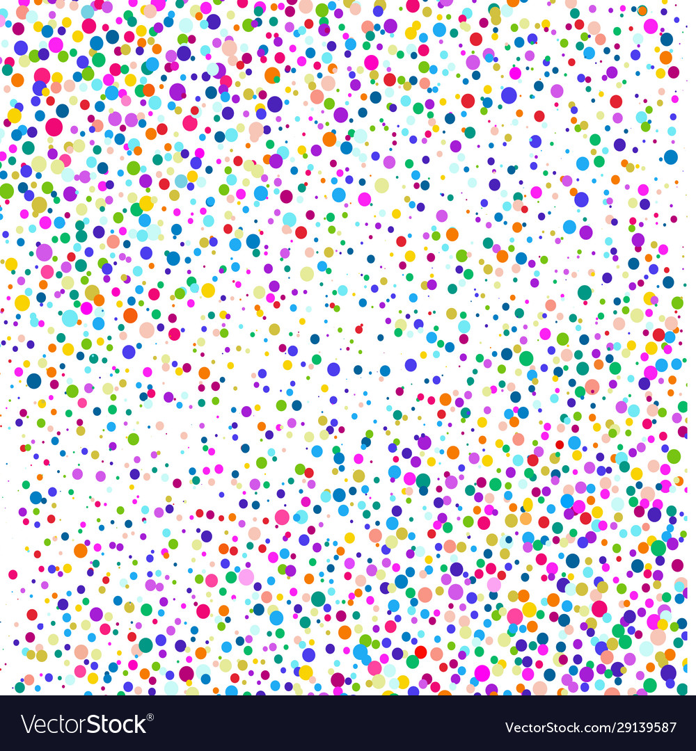 Multicolored polka dots