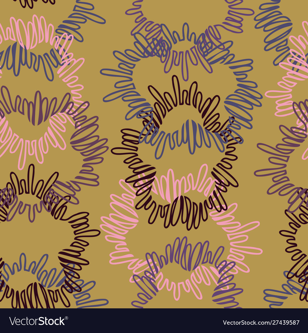 Seamless pattern with abstract spots Vector Image Seamless pattern with abstract spots