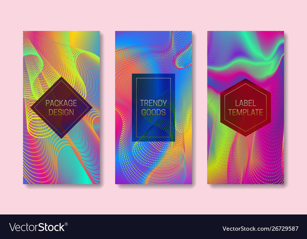 Vibrant packaging design with colorful stream