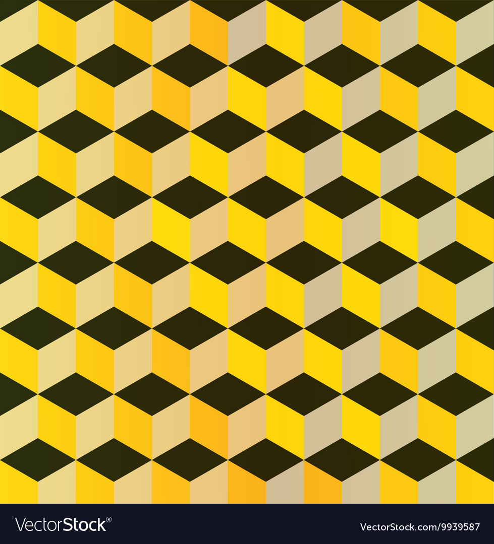 Yellow abstract pattern - triangle and square