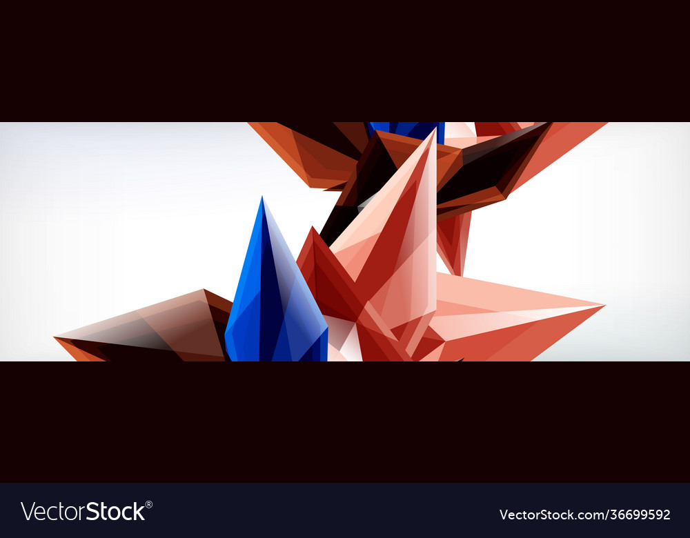 3d triangles and pyramids abstract vector image 3d triangles and pyramids abstract
