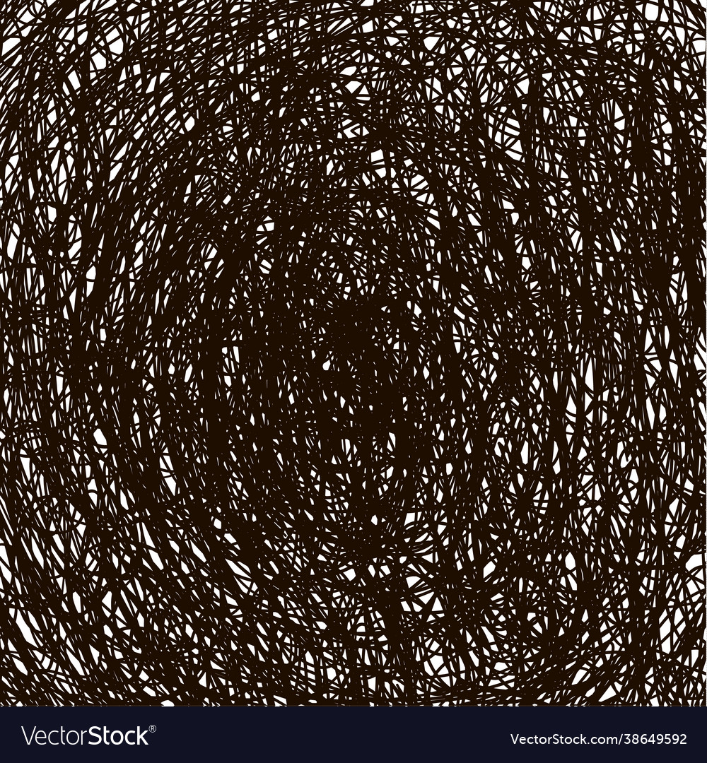 Abstract scribble chaos doodle pattern
