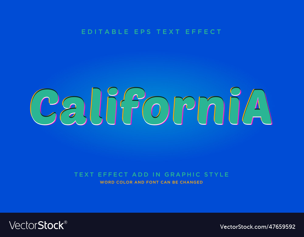 Amazing colors and style of text effect
