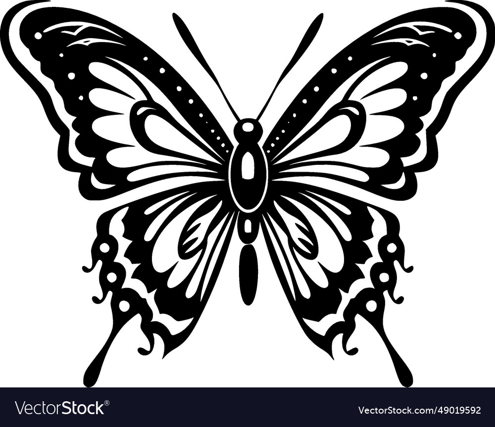 Butterfly - high quality logo ideal for t-shirt Vector Image