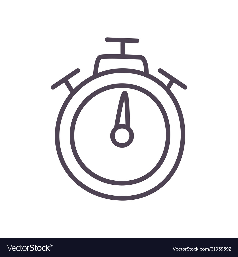 Chronometer line style icon design