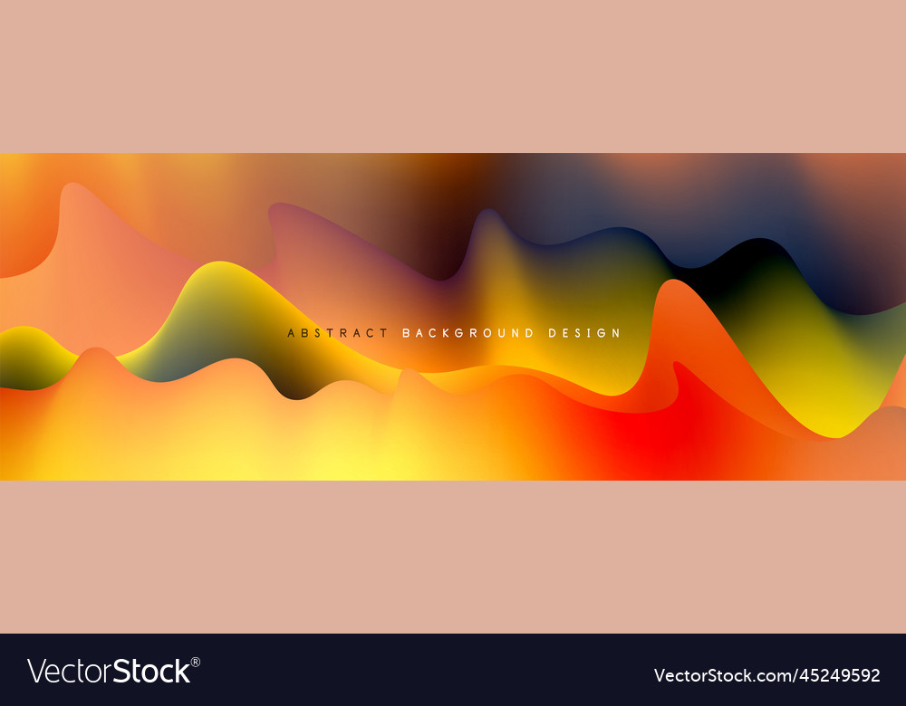 Dynamic liquid waves abstract background