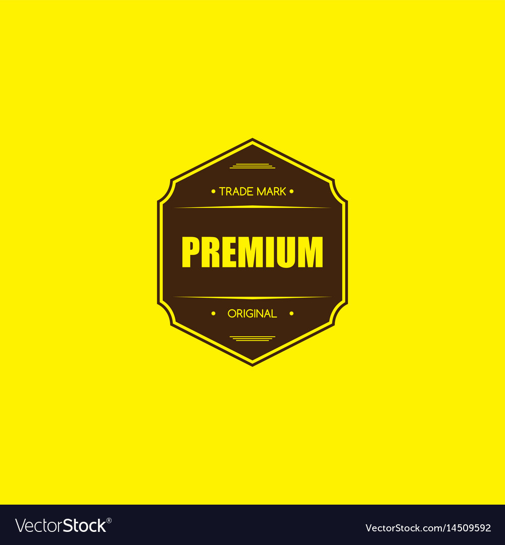 Premium quality and guarantee product label