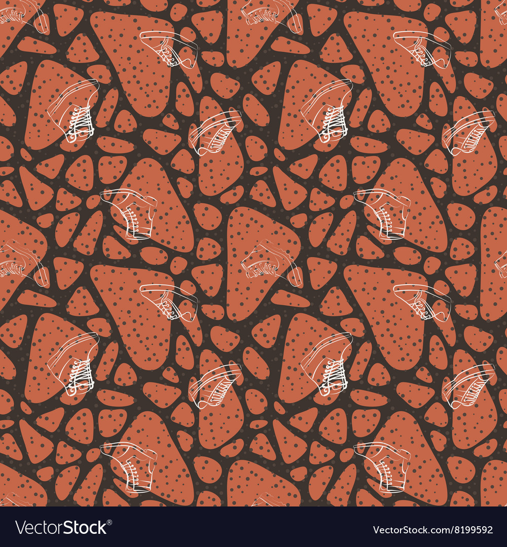 Seamless pattern of variety men shoes