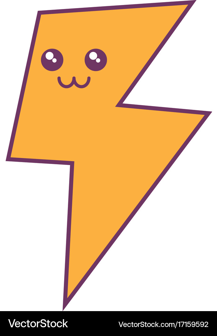 Thunder icon image Royalty Free Vector Image - VectorStock