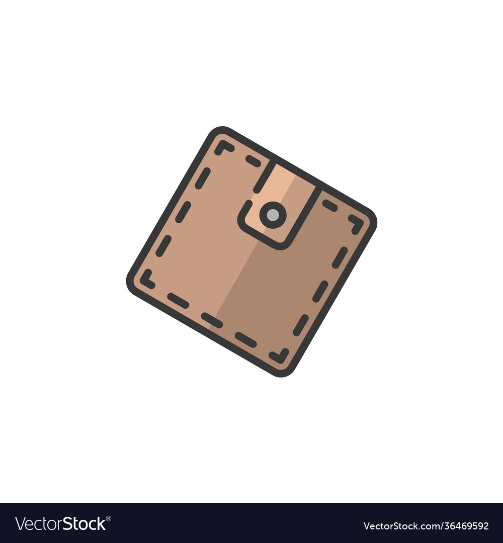 Wallet filled color icon commerce