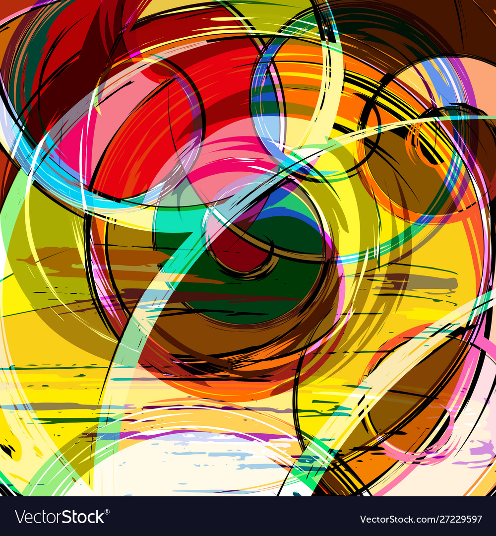 Abstract color pattern in graffiti style quality