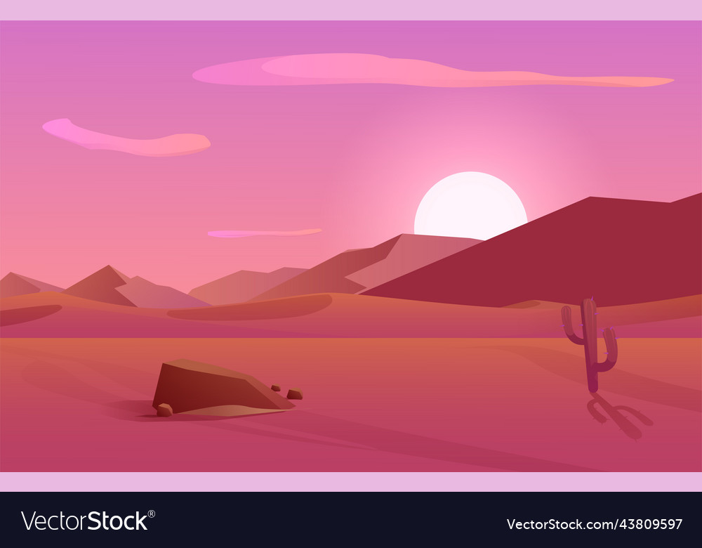 Desert dunes at sunset egyptian landscape scenery