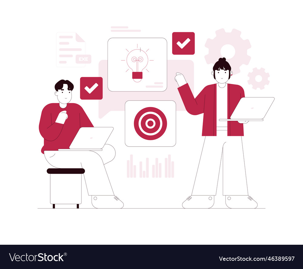 Mind map problem solving solution develop vector image Mind map problem solving solution develop
