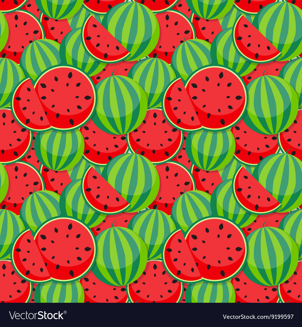 Seamless pattern background from watermelon