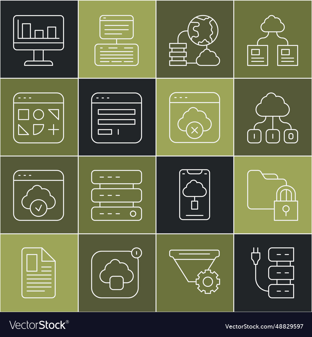 Set line server folder and lock cloud technology