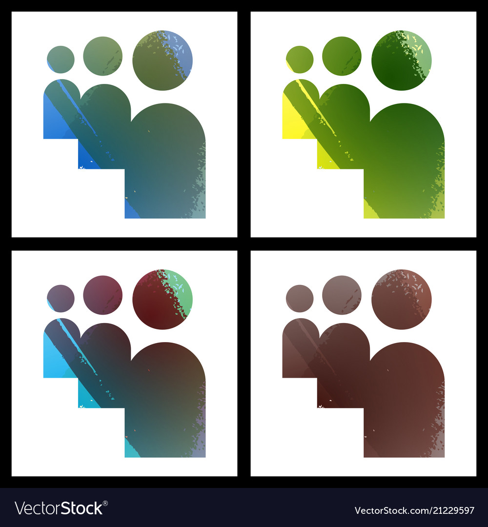 Set of social networking icons web design flat Vector Image Set of social networking icons web design flat