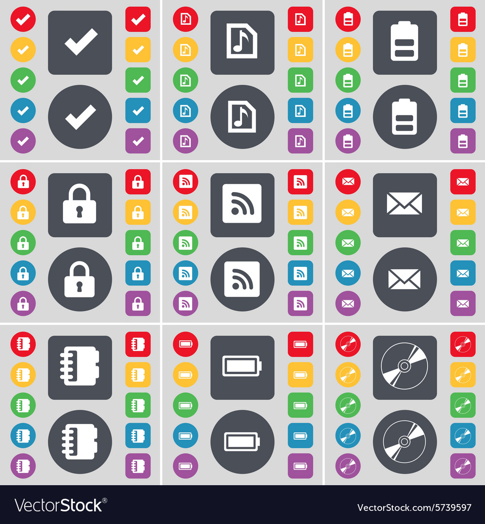 Tick music file battery lock rss message notebook